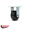 Service Caster 4 Inch Phenolic Wheel Rigid Caster with Roller Bearing SCC-30R420-PHR